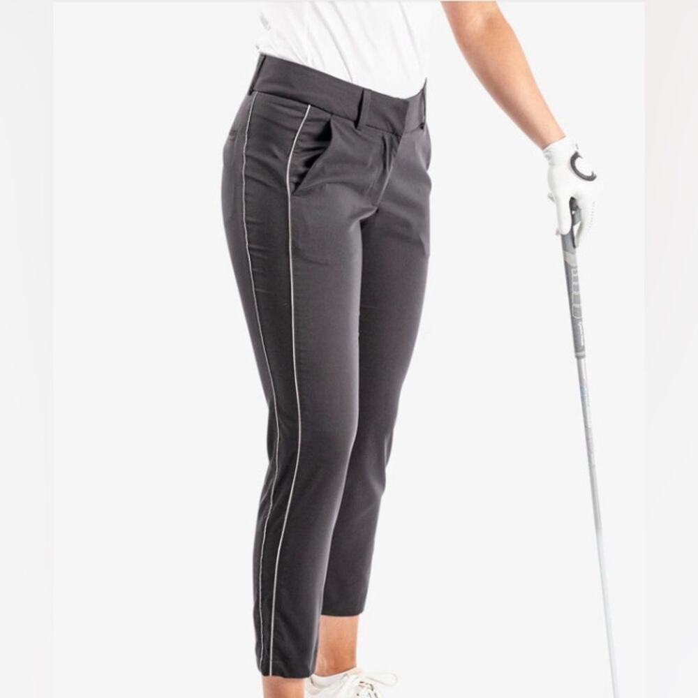 NEW GALVIN GREEN NICOLE BLACK & WHITE BREATHABLE GOLF PANTS US SZ 8 (Euro 36)